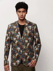 Men Multi Printed Casual Blazers-SOBLZ-082-12-Multi