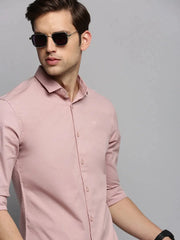 Men Pink Solid Casual Shirt-SUPREMEPLAIN-1950-Pink