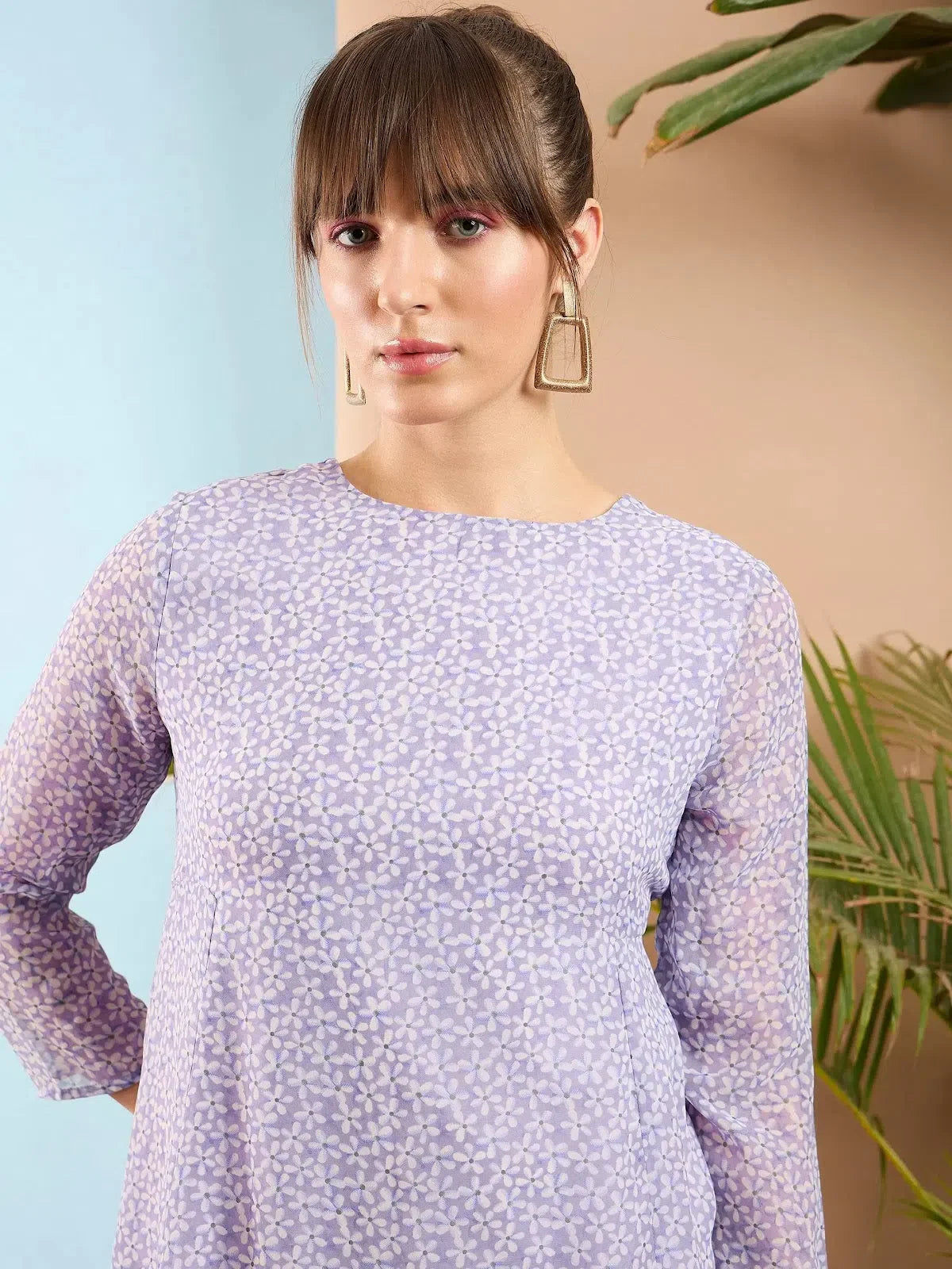 Lavender Ditsy Floral Dress | Women's Printed Floral Dress