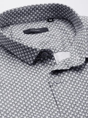 Men Cream Printed Casual Shirt-TKTPRINT-122-Cream