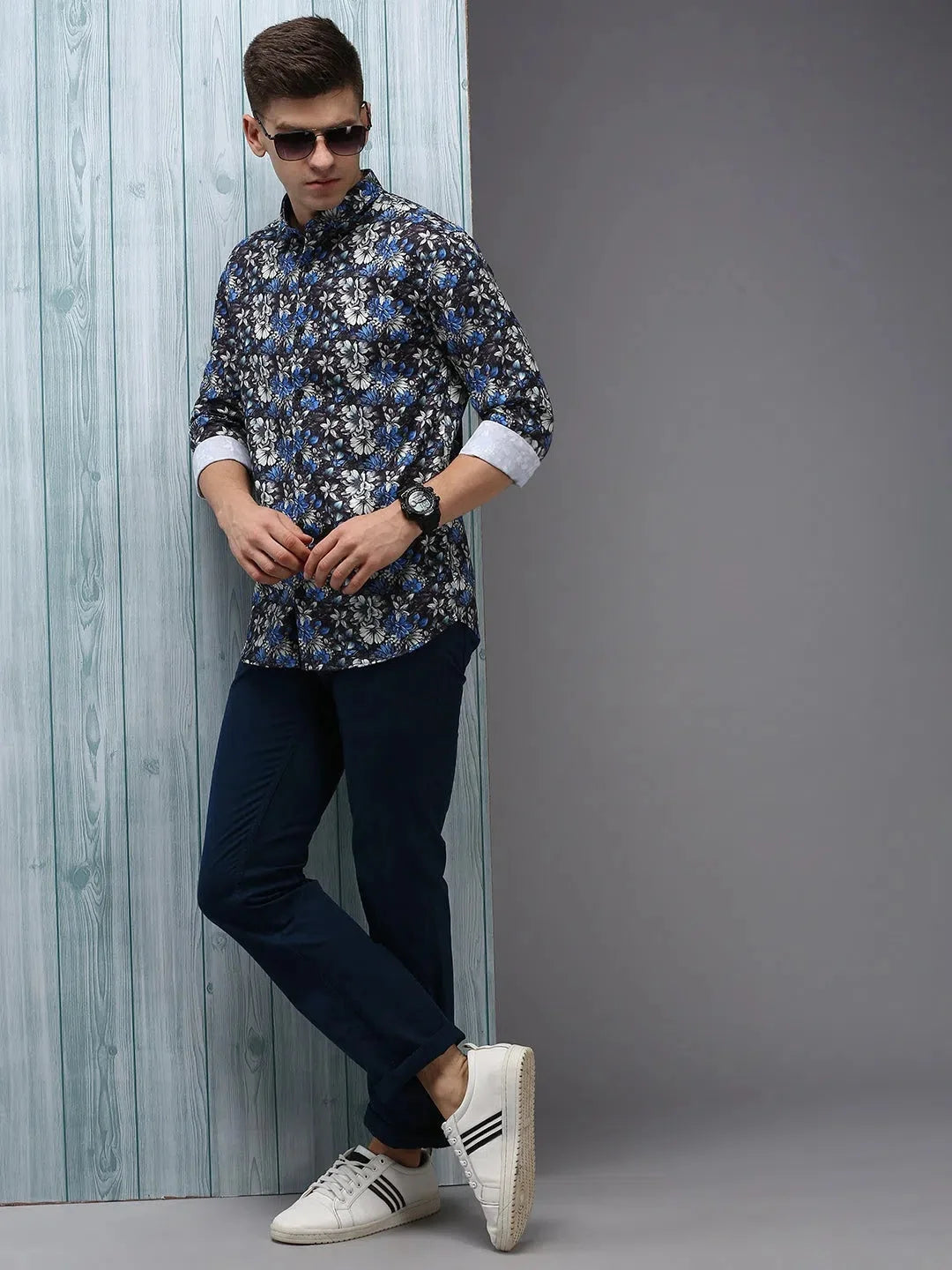 Men's Black Printed Shirt - Casual Cotton Mens Shirt | DesiQlo