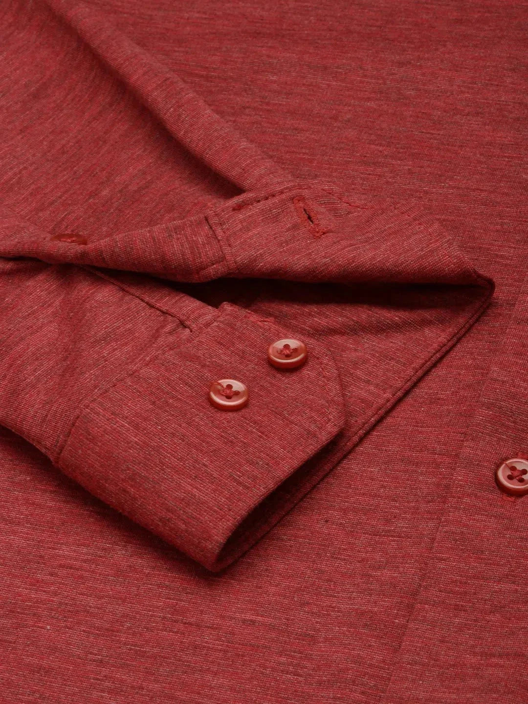 Red Solid Mens Shirt - Cotton Casual Shirt | DesiQlo
