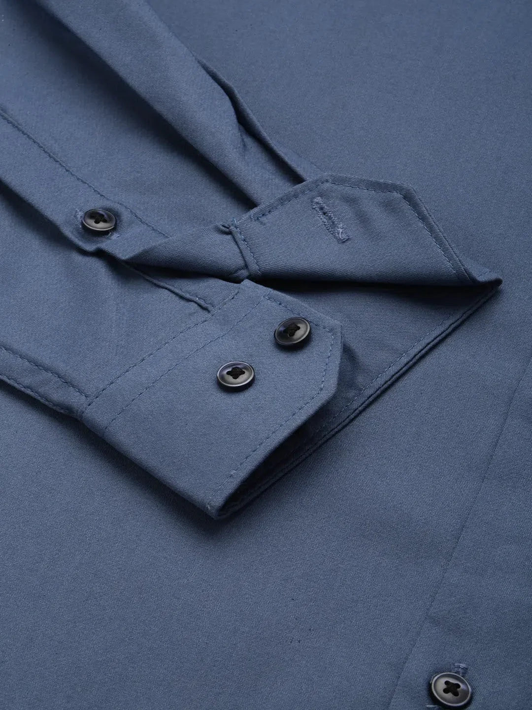 Teal Cotton Mens Shirt | Solid Casual Shirts by DesiQlo