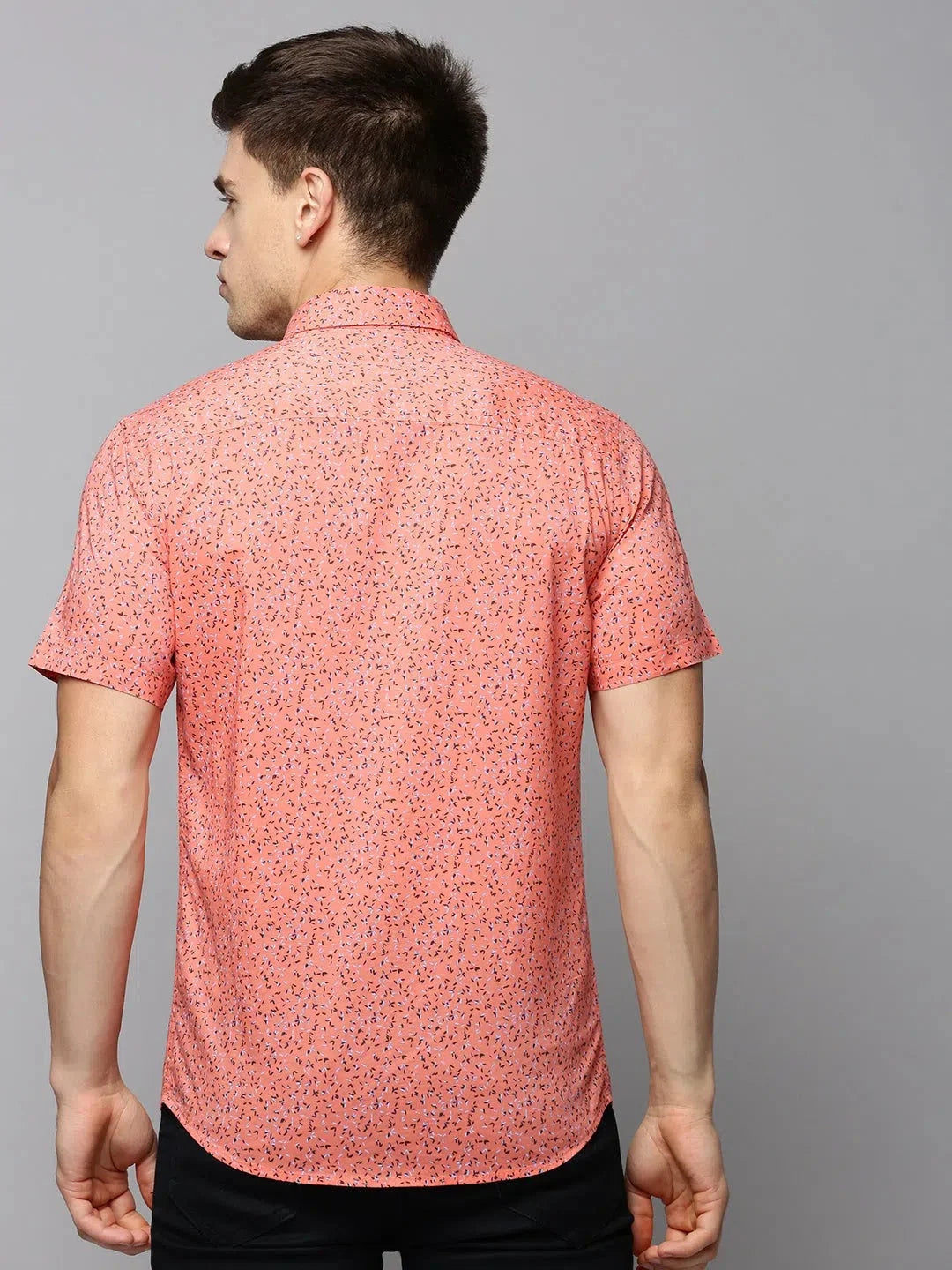 Coral Printed Mens Shirt - Casual Cotton Shirt | DesiQlo