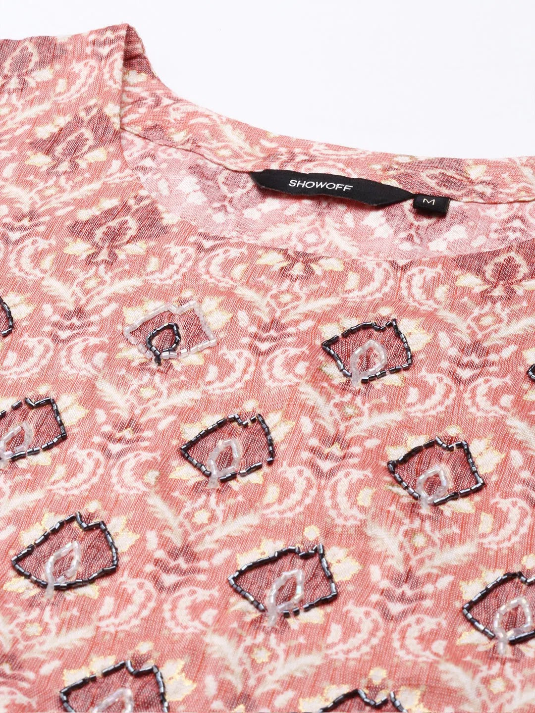 Coral Printed Kurta Set | Cotton Indian Kurta Sets for Women