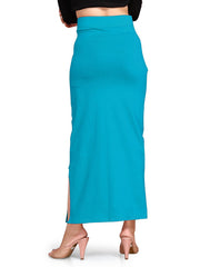 Women's Turquoise Blue Lycra High Rise Saree Shapewear-17-PL-TURQUOISE BLUE