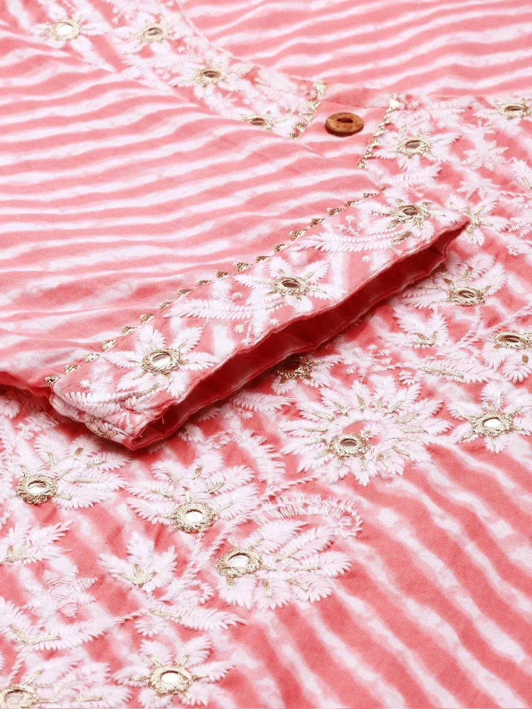 Pink Tie Dye Kurta Set with Dupatta | Women's Kurta Sets