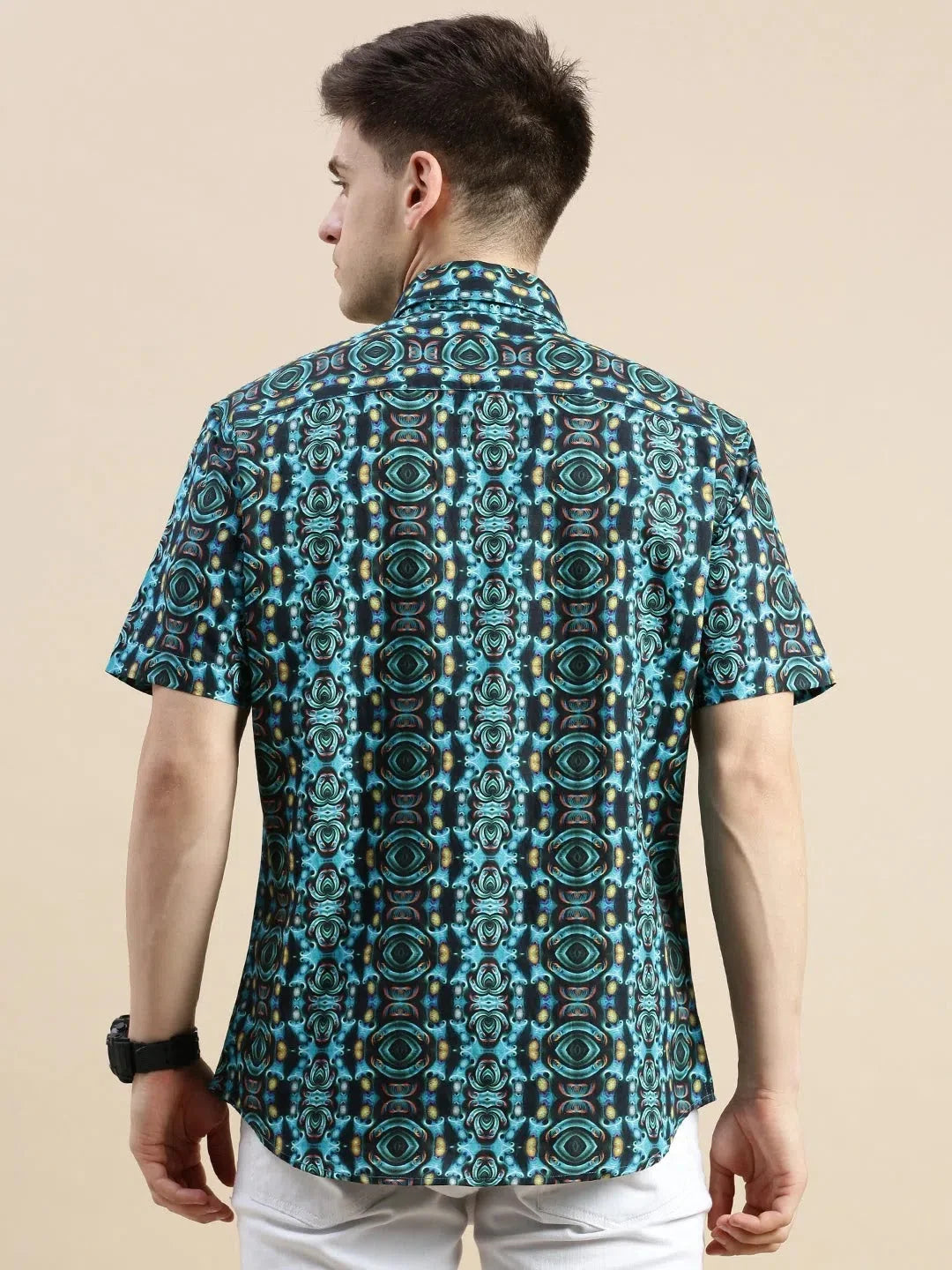 Multi Graphic Mens Shirt | Cotton Casual Printed Shirt