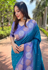 Womens Fashion Ethnic Kanjeevaram Green Color Sarees-MLSHWSA2018GRN