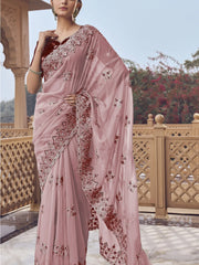 Womens Premium Fashion Ethnic Pink Color Saree-MLSHWSA2164PNK0ONE