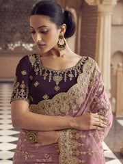 Womens Premium Fashion Ethnic Purple Color Saree-MLSHWSA2125PUP0ONE