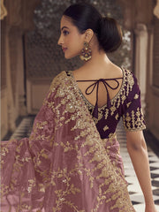 Womens Premium Fashion Ethnic Purple Color Saree-MLSHWSA2125PUP0ONE