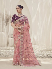 Womens Premium Fashion Ethnic Purple Color Saree-MLSHWSA2115PUP0ONE