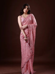 Womens Premium Fashion Ethnic Pink Color Saree-MLSHWSA2089PNK0ONE