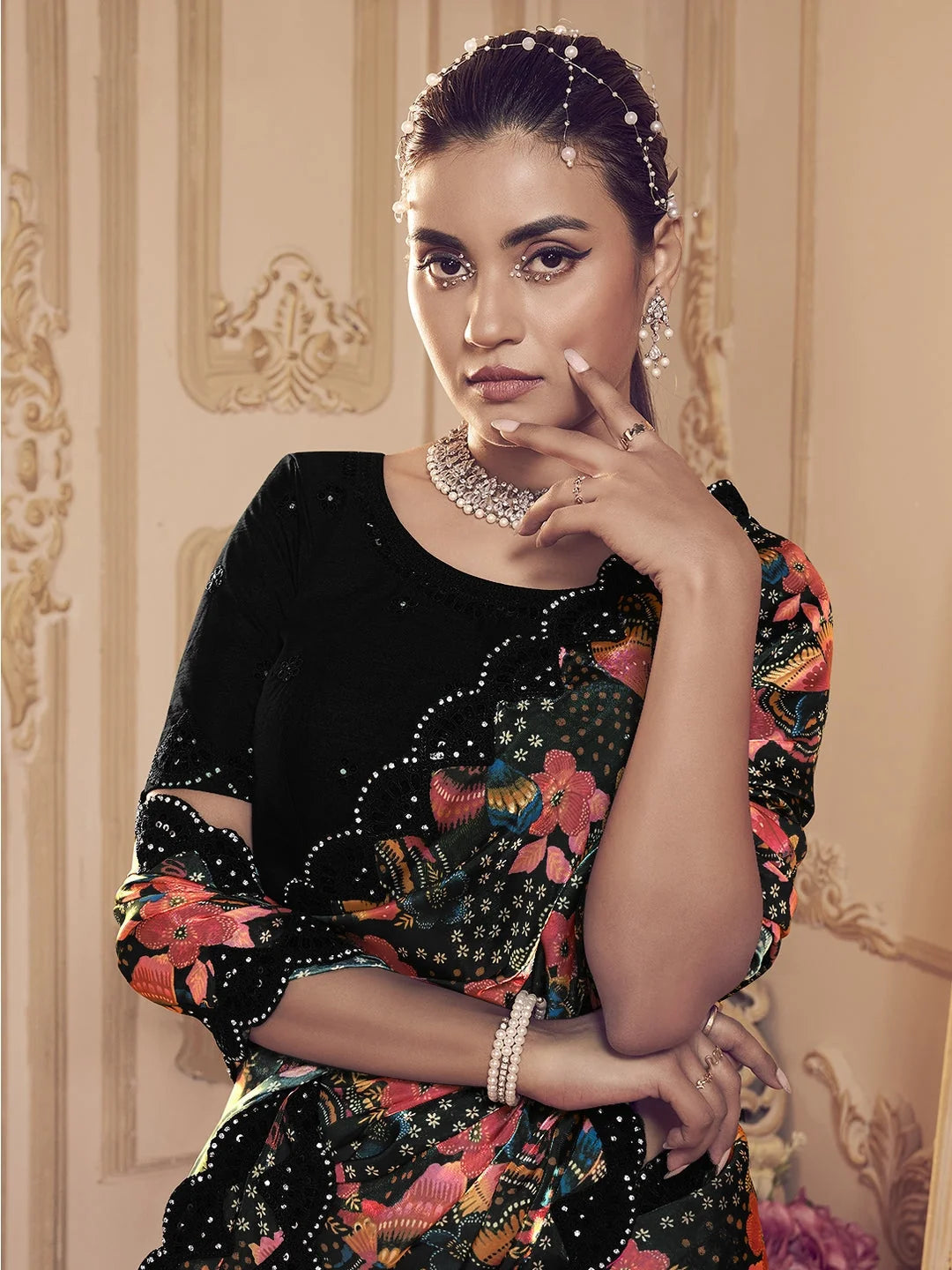 Black Silk Saree: Designer Sarees India | Premium Ethnic Style