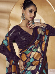 Womens Premium Fashion Ethnic Multi Color Saree-MLSHWSA2080MUL0ONE