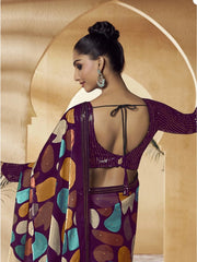 Womens Premium Fashion Ethnic Multi Color Saree-MLSHWSA2079MUL0ONE