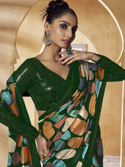 Womens Premium Fashion Ethnic Multi Color Saree-MLSHWSA2081MUL0ONE