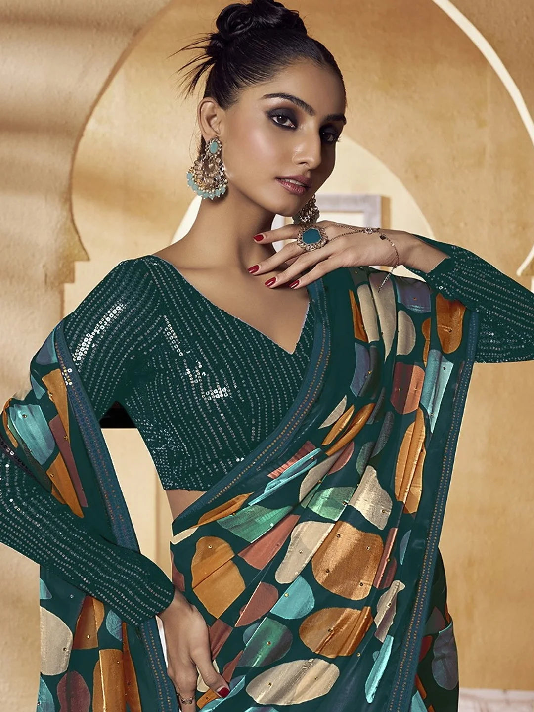 Intricate Indian Saree | Handmade Traditional Kanchipuram Silk