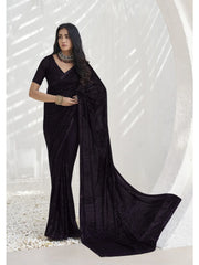 Womens Premium Fashion Ethnic Black Color Saree-MLSHWSA2058BLK0ONE