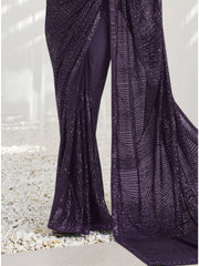 Womens Premium Fashion Ethnic Purple Color Saree-MLSHWSA2056PUP0ONE