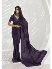 Womens Premium Fashion Ethnic Purple Color Saree-MLSHWSA2056PUP0ONE