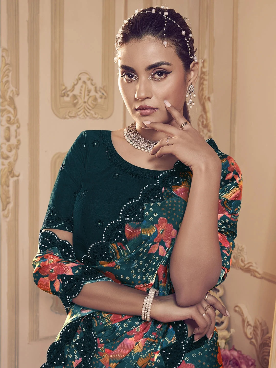 Blue Silk Saree - Designer Sarees India | Ethnic Elegance