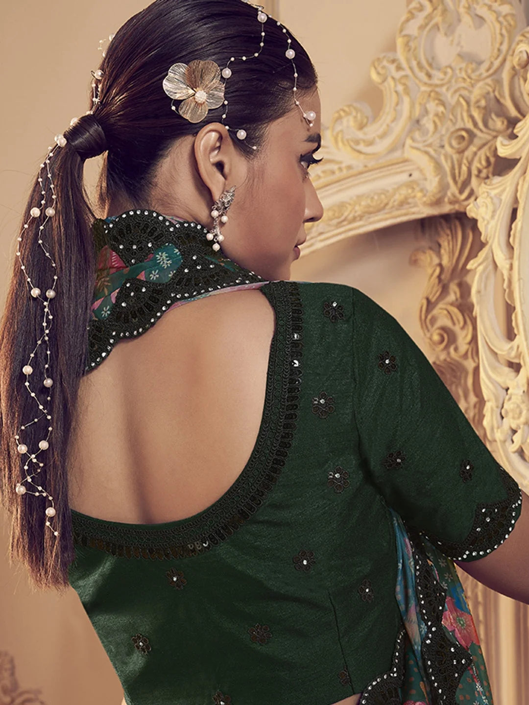 Green Silk Saree | Designer Sarees India