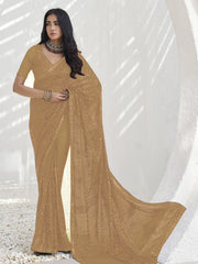 Womens Premium Fashion Ethnic Beige Color Saree-MLSHWSA2061BEI0ONE