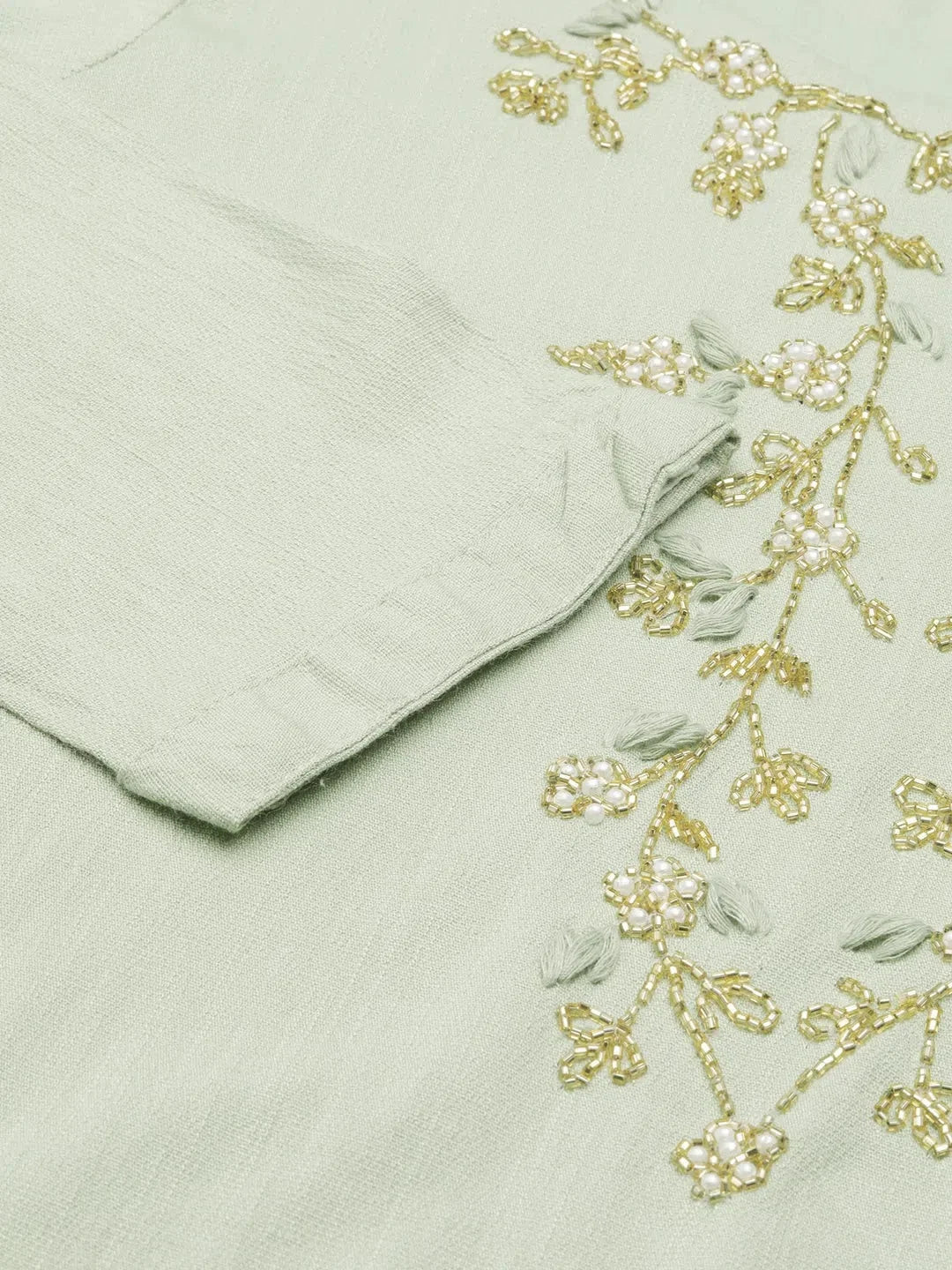 Sea Green Solid Kurta Set | Women's Designer Kurta Sets