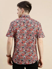 Men Multi Graphics Casual Shirt-GALLERLA-1744-Multi