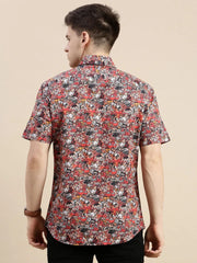 Men Multi Graphics Casual Shirt-GALLERLA-1744-Multi