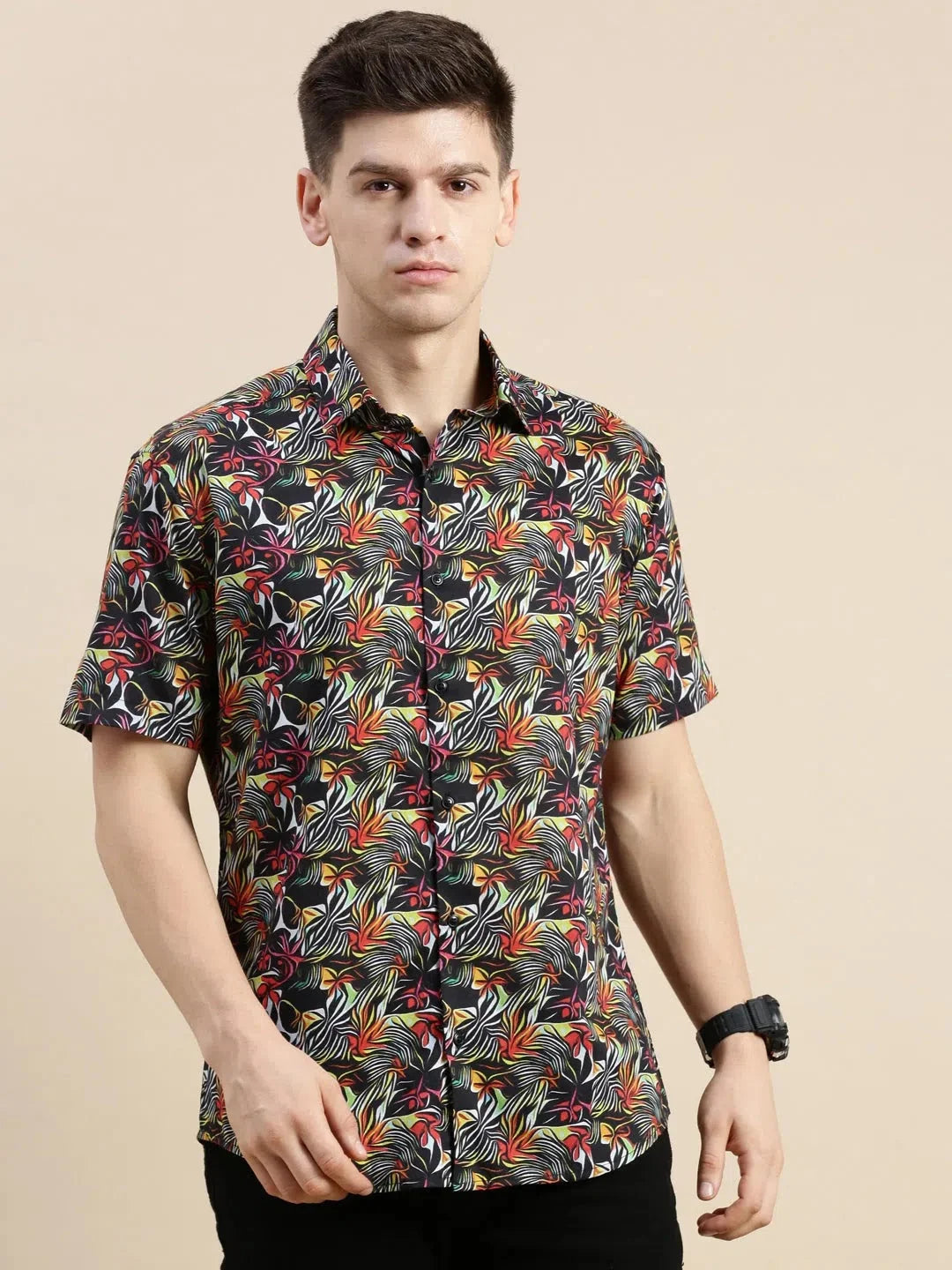 Men's Multi Floral Printed Shirt - Stylish Mens Shirt DesiQlo