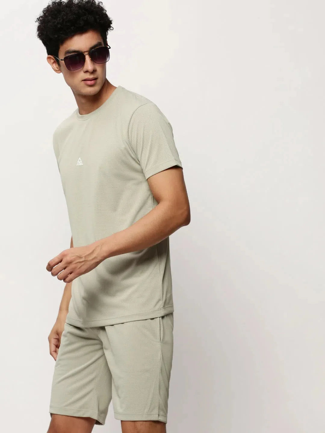 Men's Green Solid Casual Co ord Sets | Showoff
