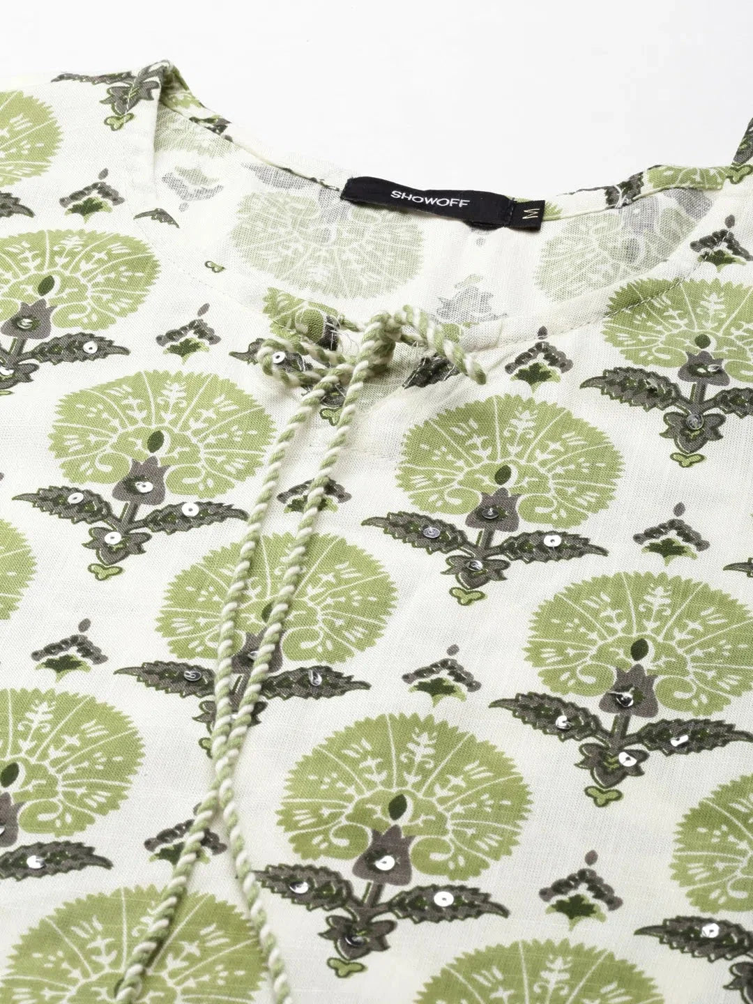 Cream Printed Cotton Kurta | Stylish Indian Kurtis Collection