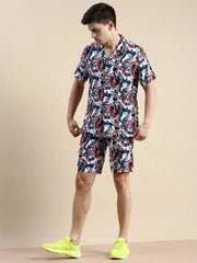 Men Multi Printed Casual Co ord Set-SEABREEZE-2114-Multi