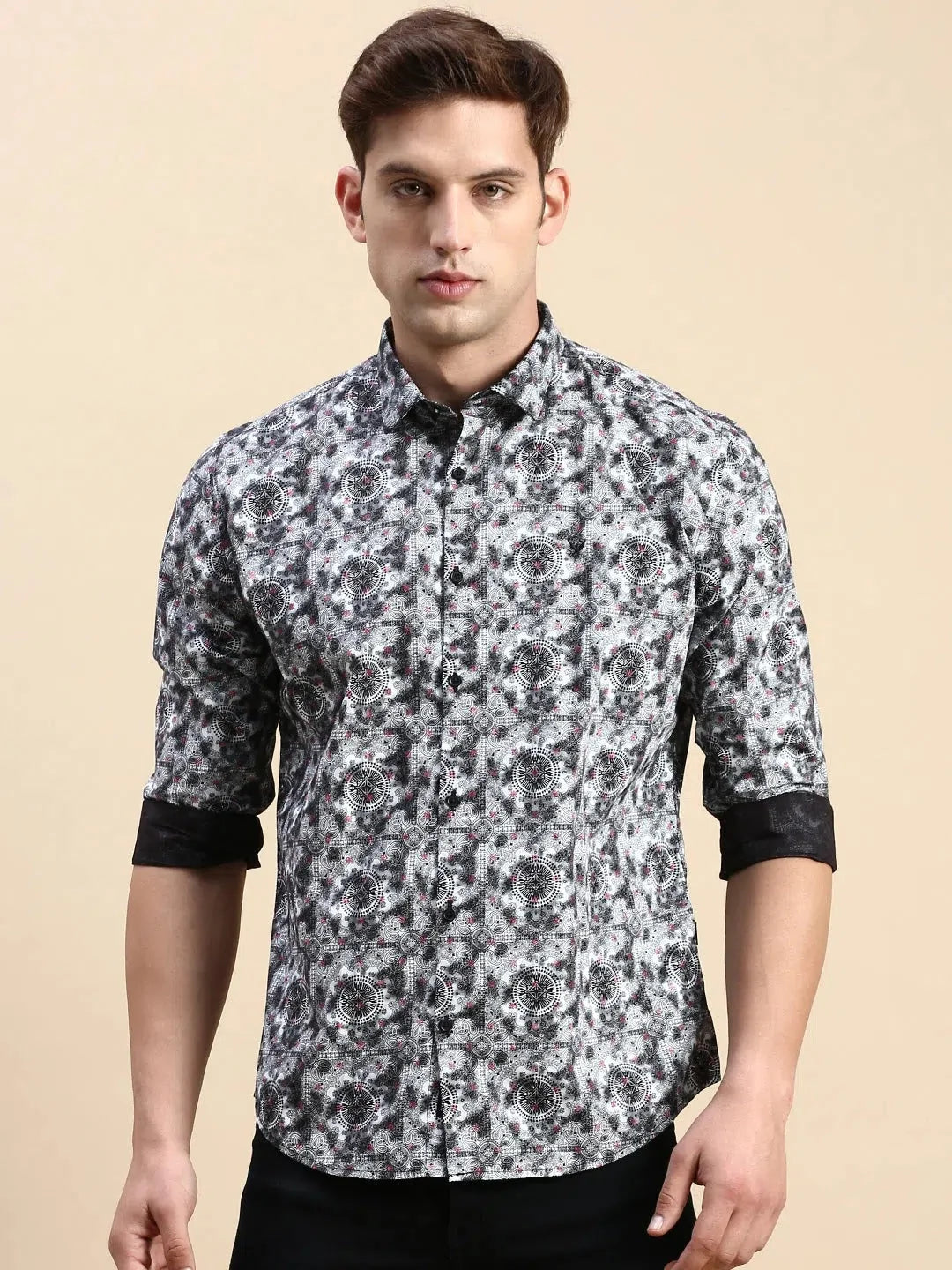 Multi Printed Mens Shirt | Cotton Printed Shirt | DesiQlo
