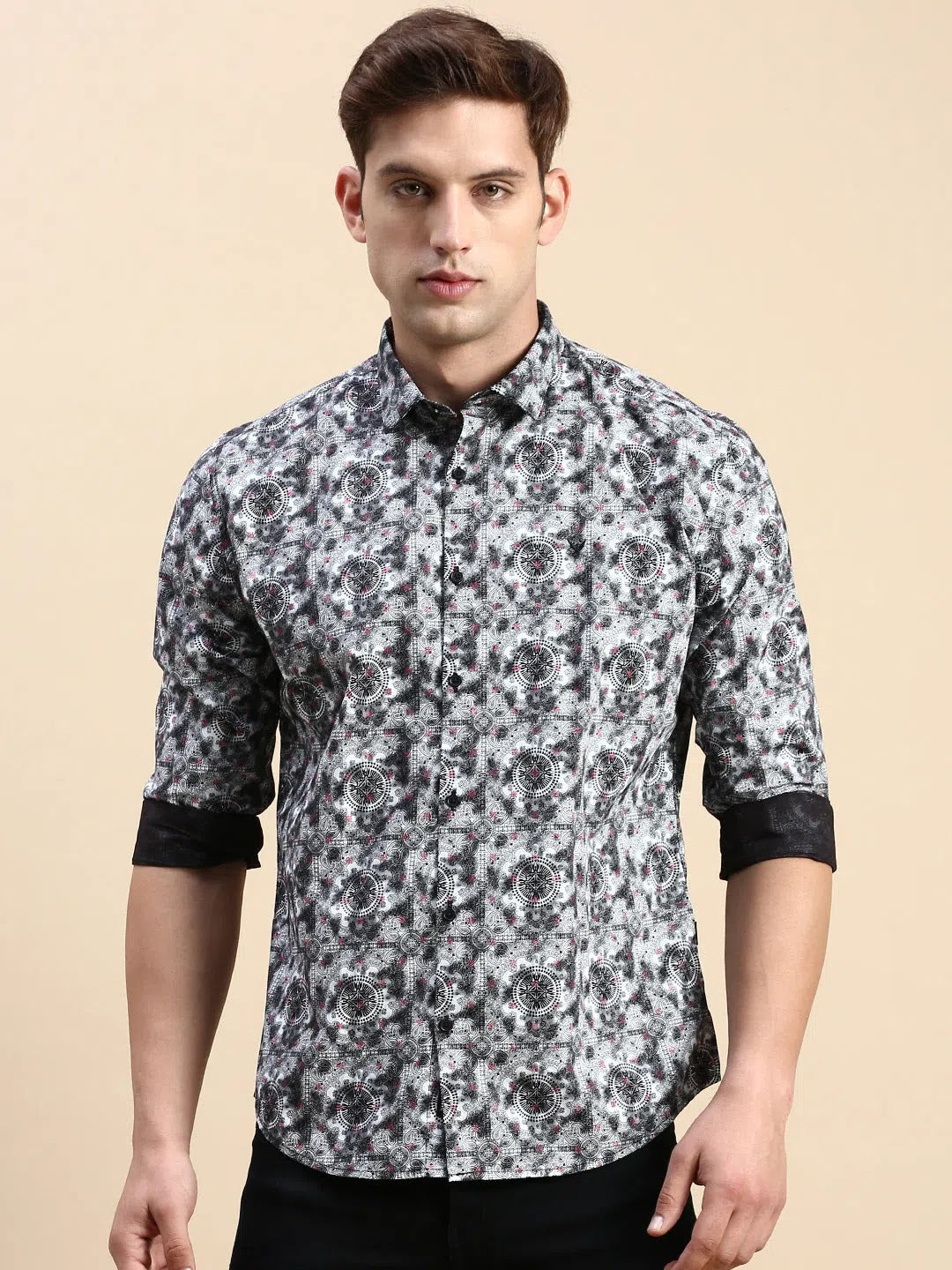 Multi Printed Mens Shirt | Cotton Printed Shirt | DesiQlo