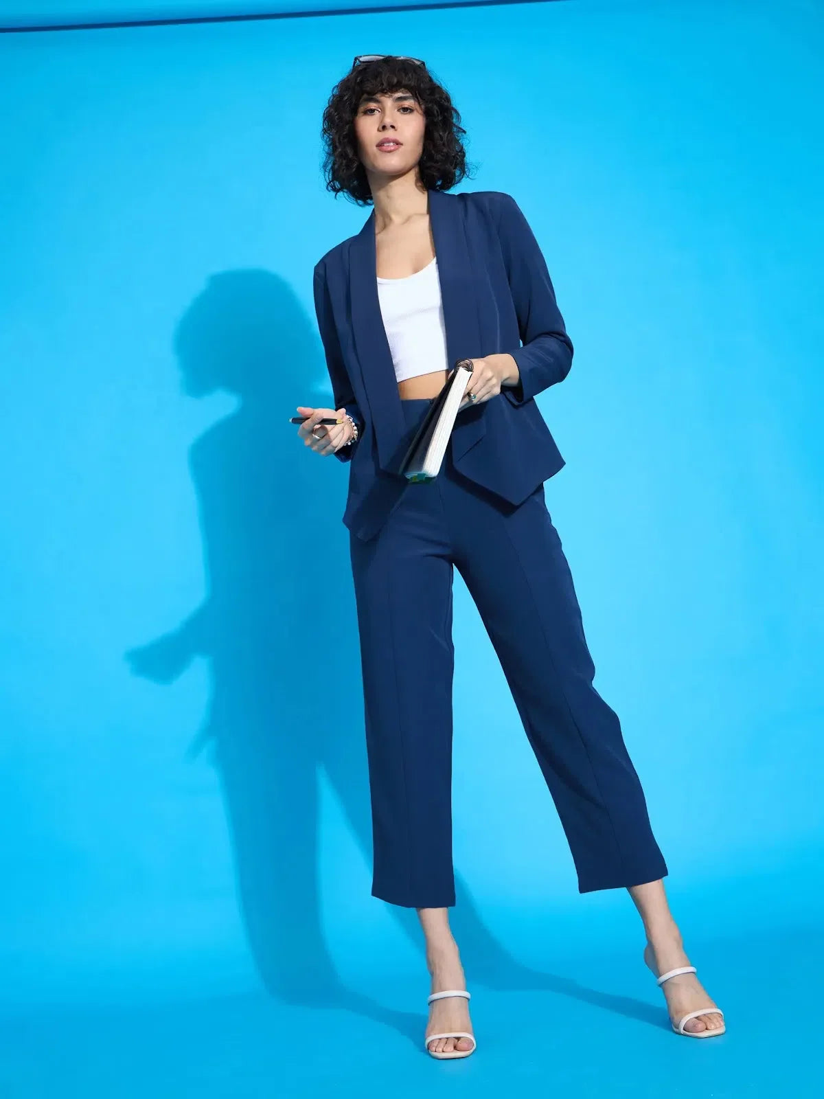 Royal Blue Balloon Fit Pants - Women's Western Wear Online