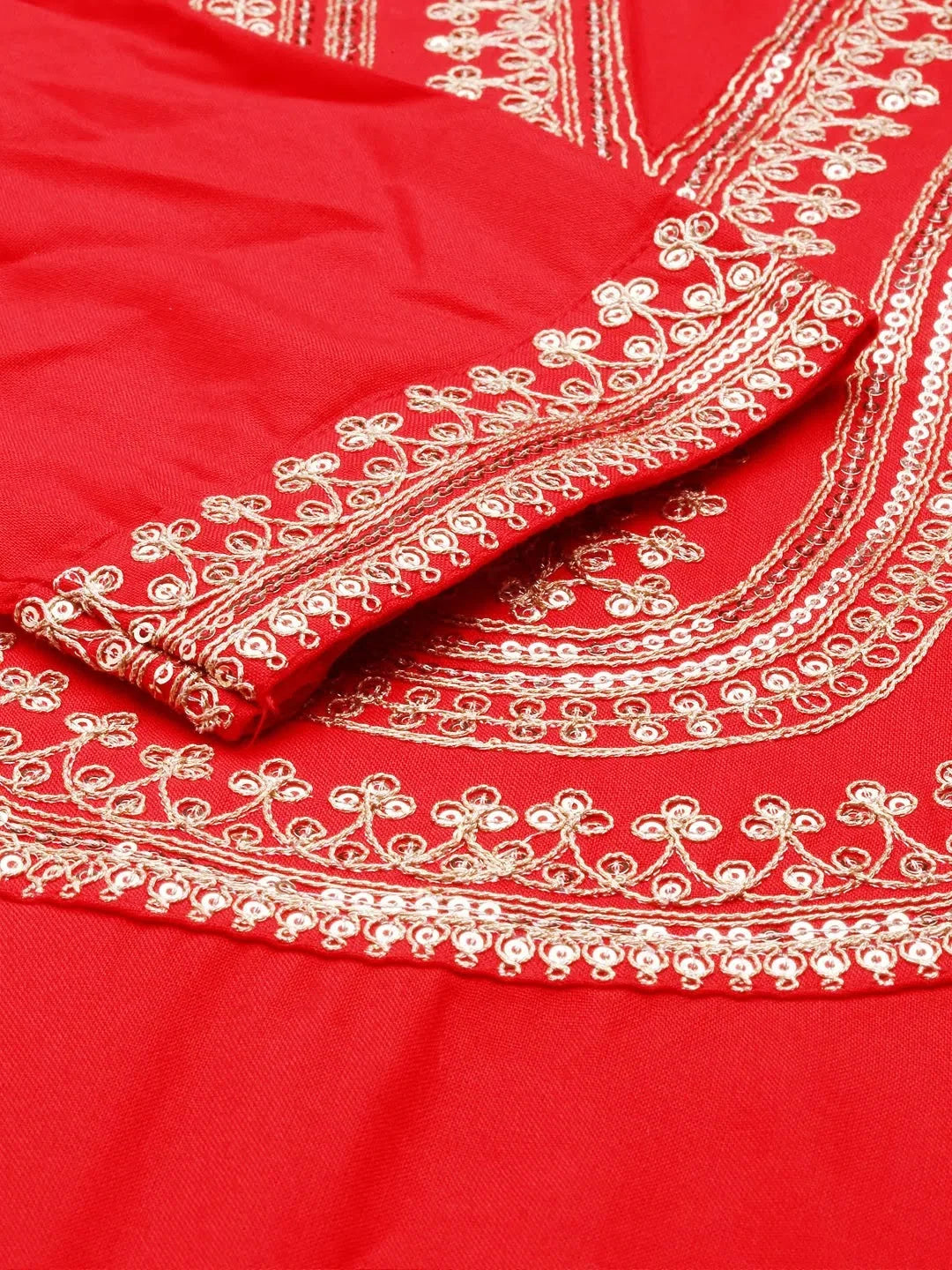 Women's Red Solid Kurta Set | Stylish Cotton Indian Kurta