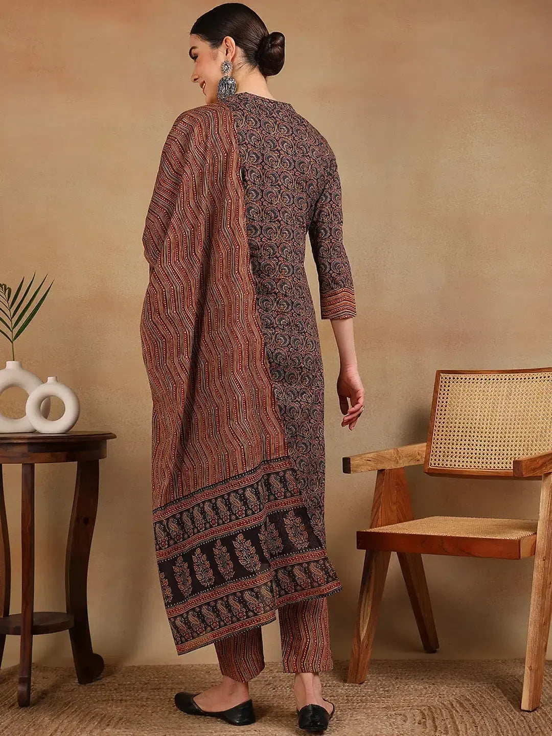 Navy Women's Kurta Set - Rayon Indian Kurta Sets with Pant