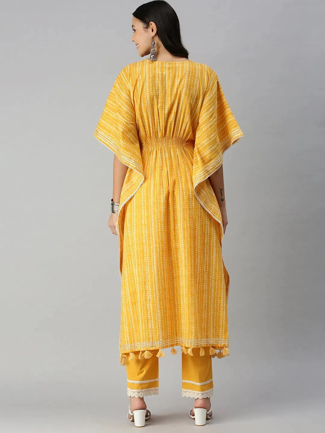 Yellow Geometric Kurta Set | Designer Women's Kurta Sets