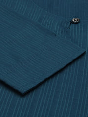 Women's Blue Solid Kurta SetKC-3327-Teal