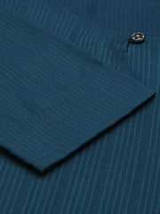 Women's Blue Solid Kurta SetKC-3327-Teal