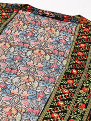 Women's Olive Printed Anarkali Kurta-GW-3123-Olive