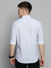 Men White Printed Casual Shirt-BENTONPRINT-4021-White