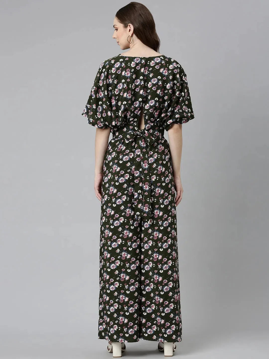 Olive Printed Co Ord Set for Women | Viscose Casual Look