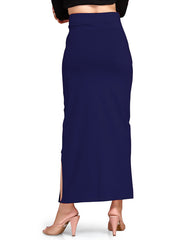 Women's Navy Blue Lycra High Rise Saree Shapewear-19-PL-NAVY BLUE