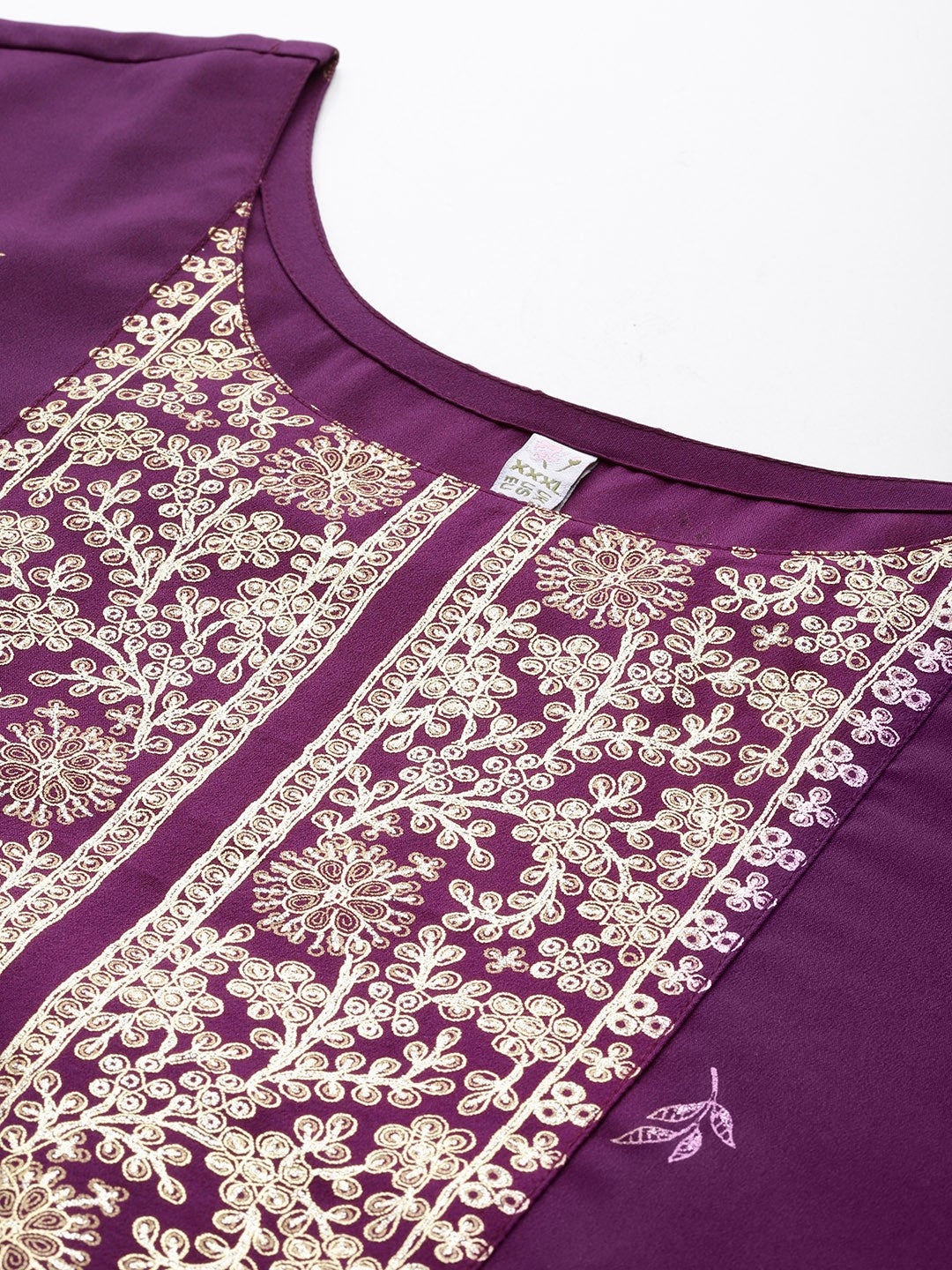 Plus Size Ethnic Motifs Crepe Indian Kurta for Women