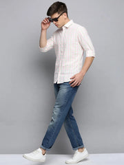 Men White Checked Casual Shirt-PEISKOSCHECKS-3423-White